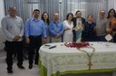 Professora Margareth Diniz, reitora da Universidade Federal da Paraíba, é homenageada pelos servidores do CCS, no dia de seu aniversário.