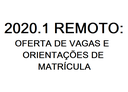 2020.1 REMOTO