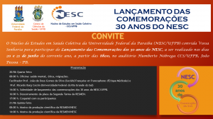 convite 30 anos