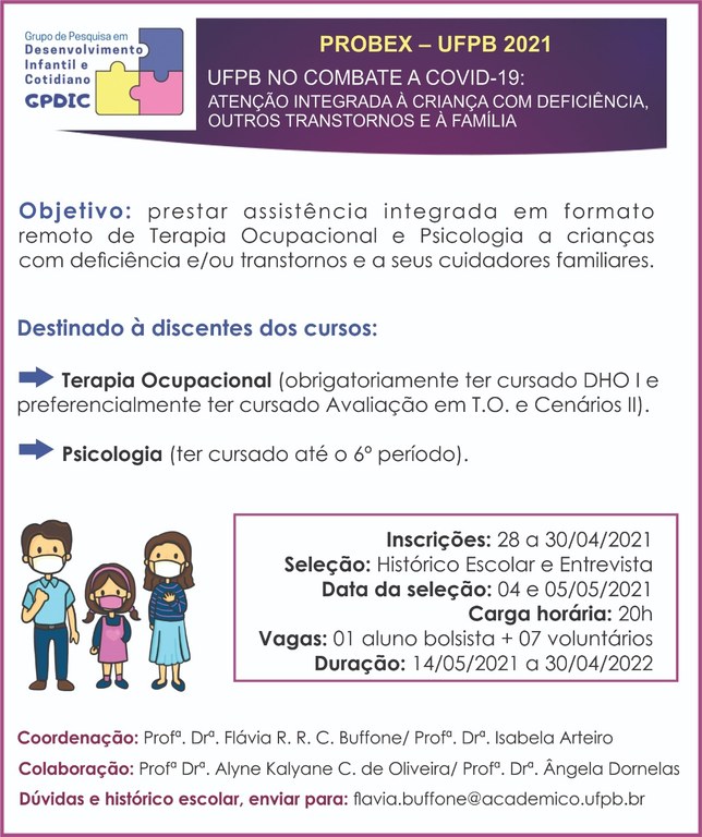 PROBEX 2021 - atenção integrada