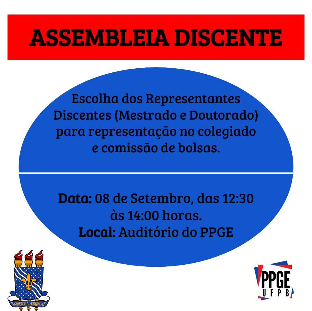 ASSEMBLEIA DISCENTE ASSEMBLEIA DISCENTE